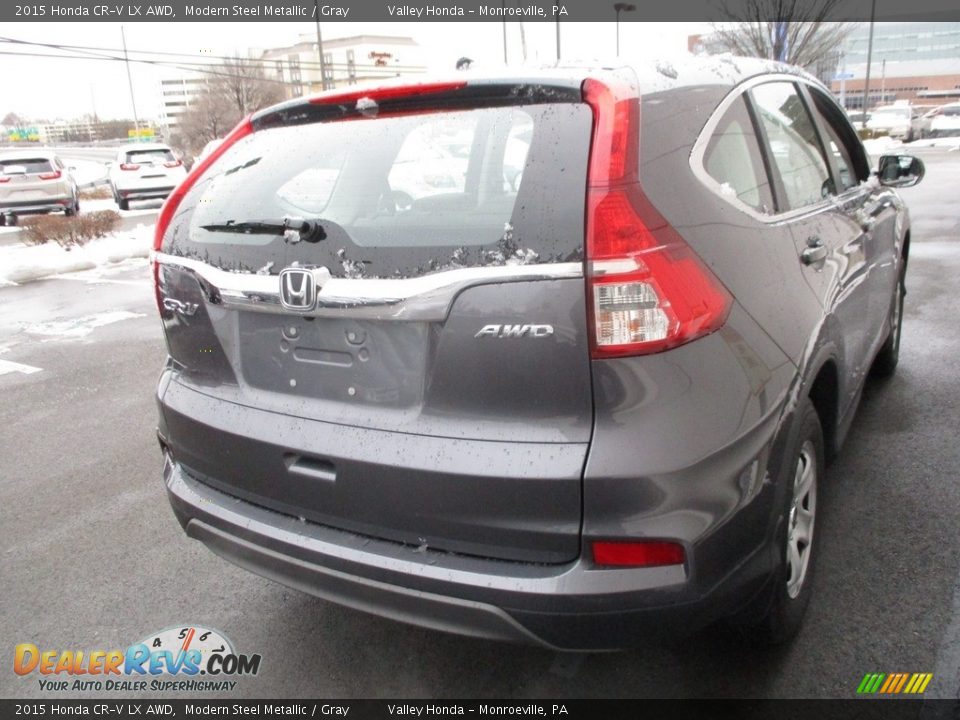 2015 Honda CR-V LX AWD Modern Steel Metallic / Gray Photo #5