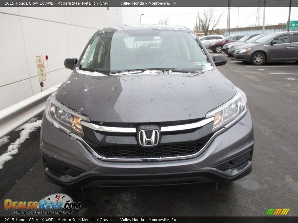 2015 Honda CR-V LX AWD Modern Steel Metallic / Gray Photo #8