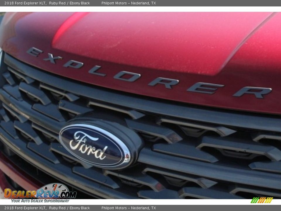 2018 Ford Explorer XLT Ruby Red / Ebony Black Photo #4