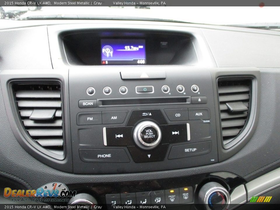 2015 Honda CR-V LX AWD Modern Steel Metallic / Gray Photo #15