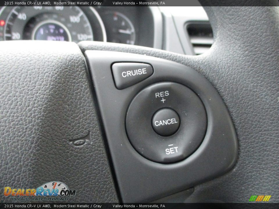 2015 Honda CR-V LX AWD Modern Steel Metallic / Gray Photo #18