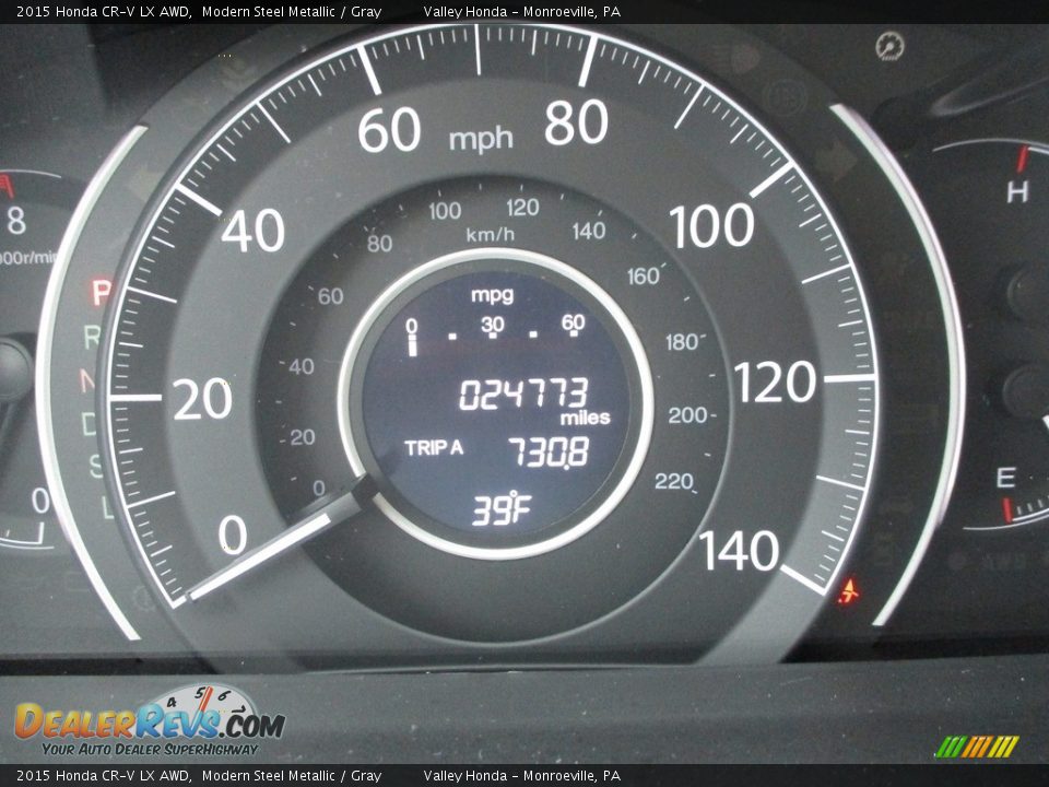 2015 Honda CR-V LX AWD Modern Steel Metallic / Gray Photo #20