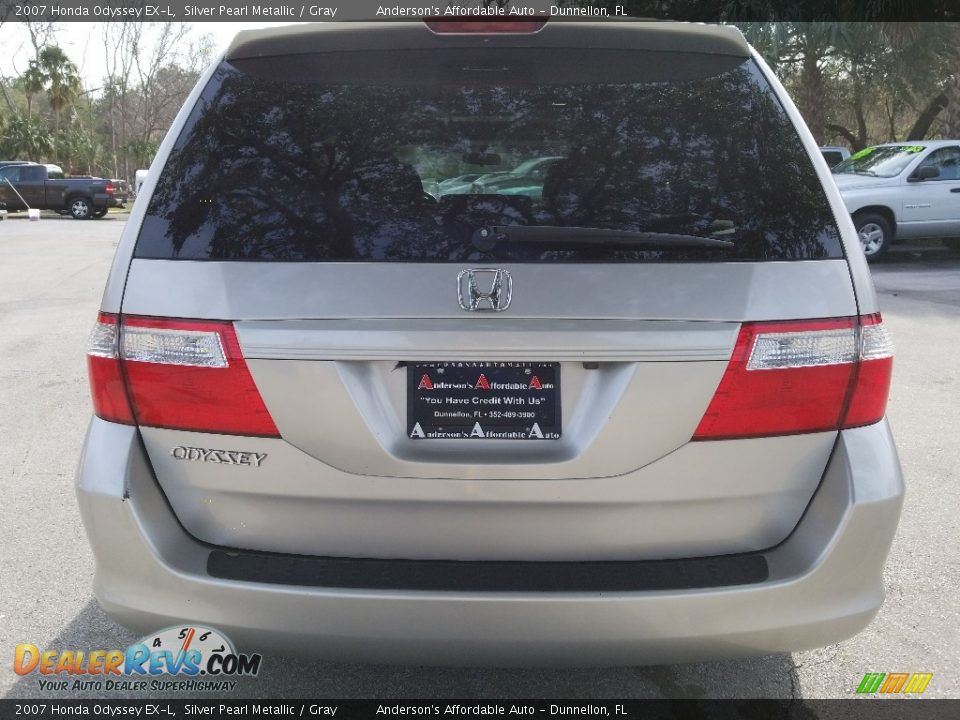 2007 Honda Odyssey EX-L Silver Pearl Metallic / Gray Photo #4