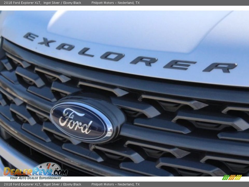 2018 Ford Explorer XLT Ingot Silver / Ebony Black Photo #4
