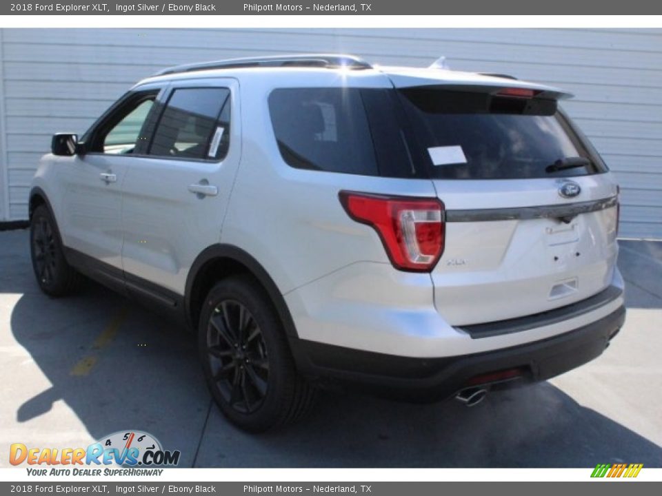 2018 Ford Explorer XLT Ingot Silver / Ebony Black Photo #7