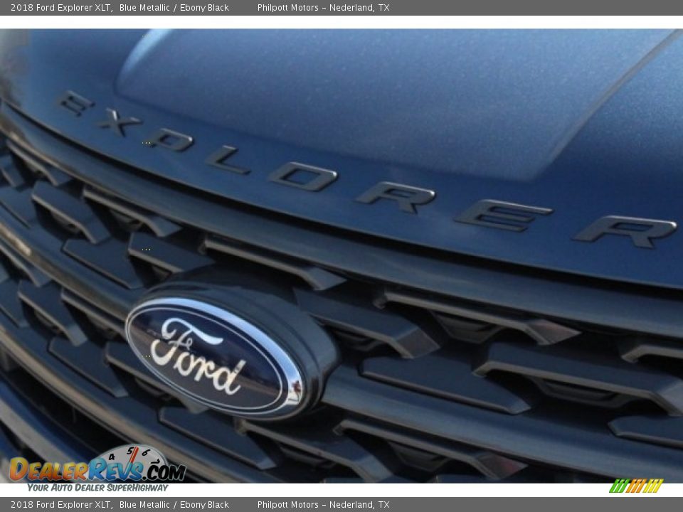 2018 Ford Explorer XLT Blue Metallic / Ebony Black Photo #4