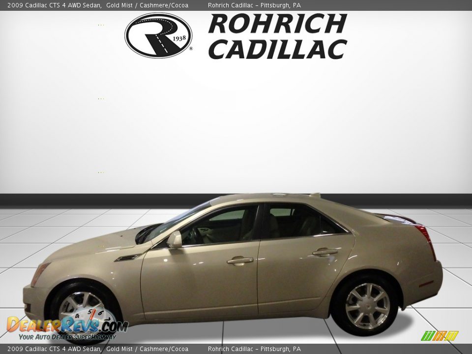 2009 Cadillac CTS 4 AWD Sedan Gold Mist / Cashmere/Cocoa Photo #2