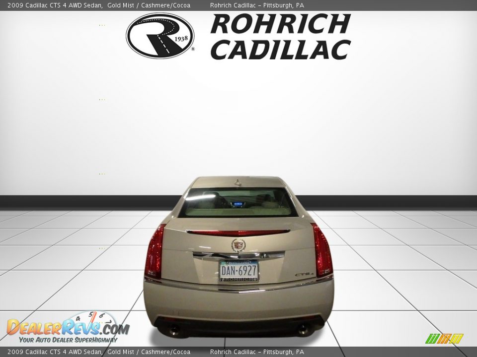 2009 Cadillac CTS 4 AWD Sedan Gold Mist / Cashmere/Cocoa Photo #4