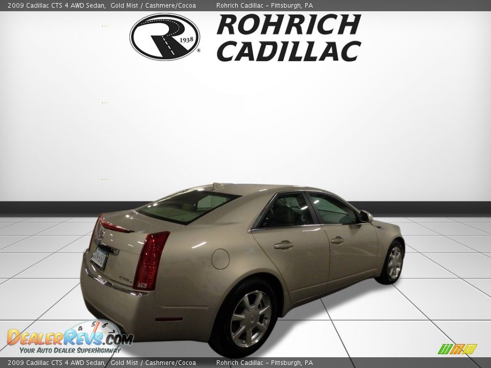 2009 Cadillac CTS 4 AWD Sedan Gold Mist / Cashmere/Cocoa Photo #5