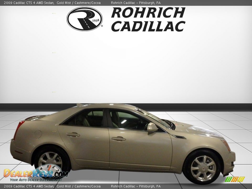 2009 Cadillac CTS 4 AWD Sedan Gold Mist / Cashmere/Cocoa Photo #6