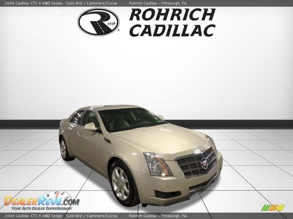 2009 Cadillac CTS 4 AWD Sedan Gold Mist / Cashmere/Cocoa Photo #7