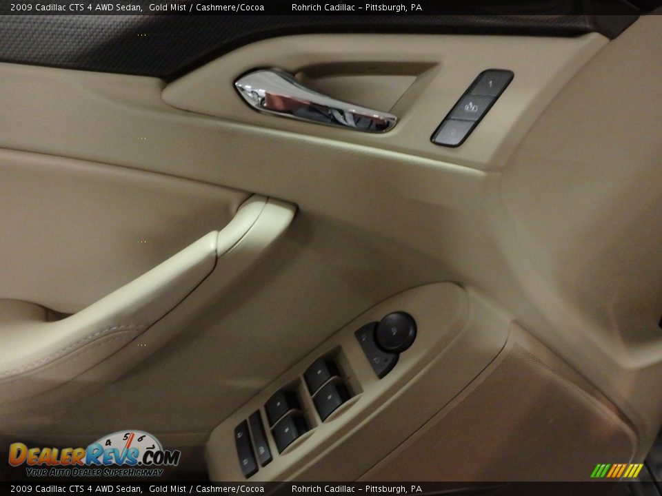 2009 Cadillac CTS 4 AWD Sedan Gold Mist / Cashmere/Cocoa Photo #15