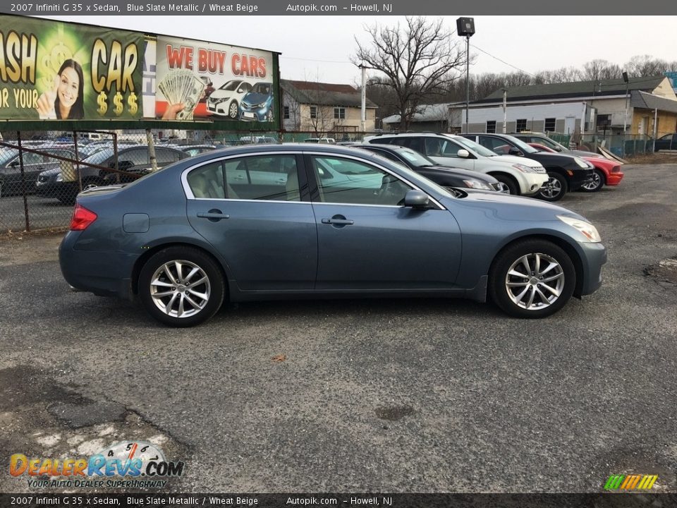 2007 Infiniti G 35 x Sedan Blue Slate Metallic / Wheat Beige Photo #3