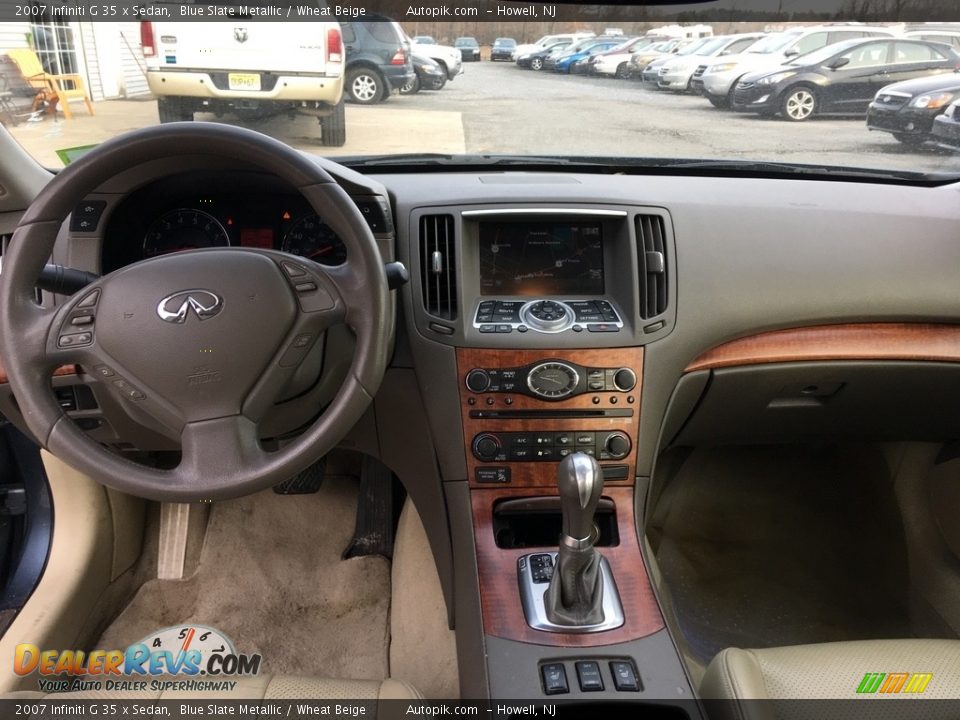 2007 Infiniti G 35 x Sedan Blue Slate Metallic / Wheat Beige Photo #10