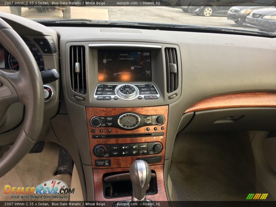 2007 Infiniti G 35 x Sedan Blue Slate Metallic / Wheat Beige Photo #11