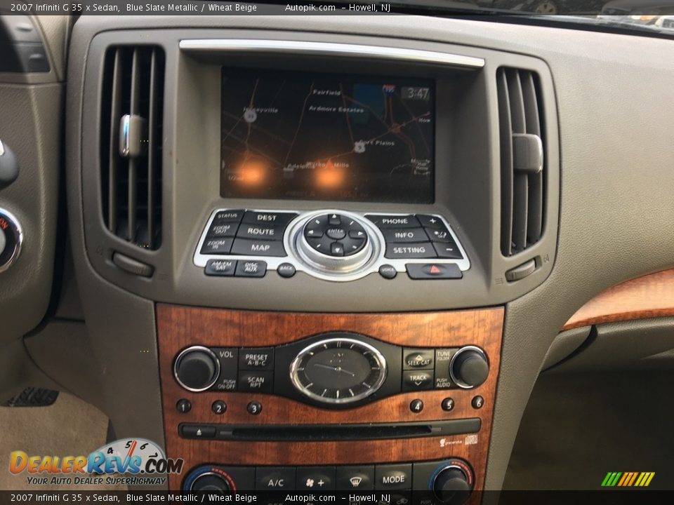 2007 Infiniti G 35 x Sedan Blue Slate Metallic / Wheat Beige Photo #13