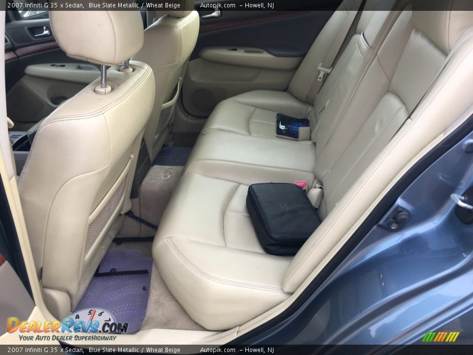 2007 Infiniti G 35 x Sedan Blue Slate Metallic / Wheat Beige Photo #16