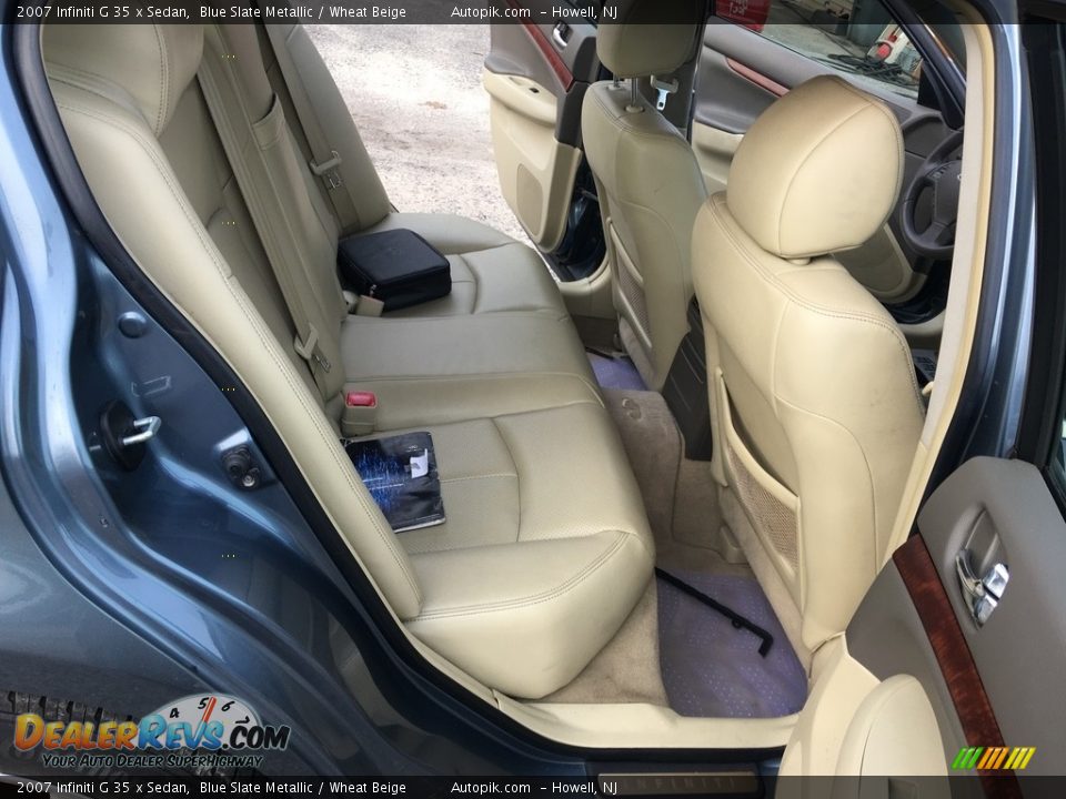 2007 Infiniti G 35 x Sedan Blue Slate Metallic / Wheat Beige Photo #17