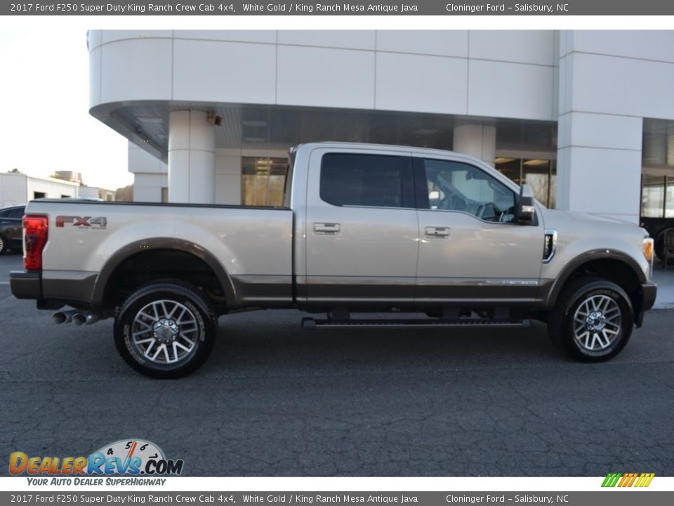 2017 Ford F250 Super Duty King Ranch Crew Cab 4x4 White Gold / King Ranch Mesa Antique Java Photo #2