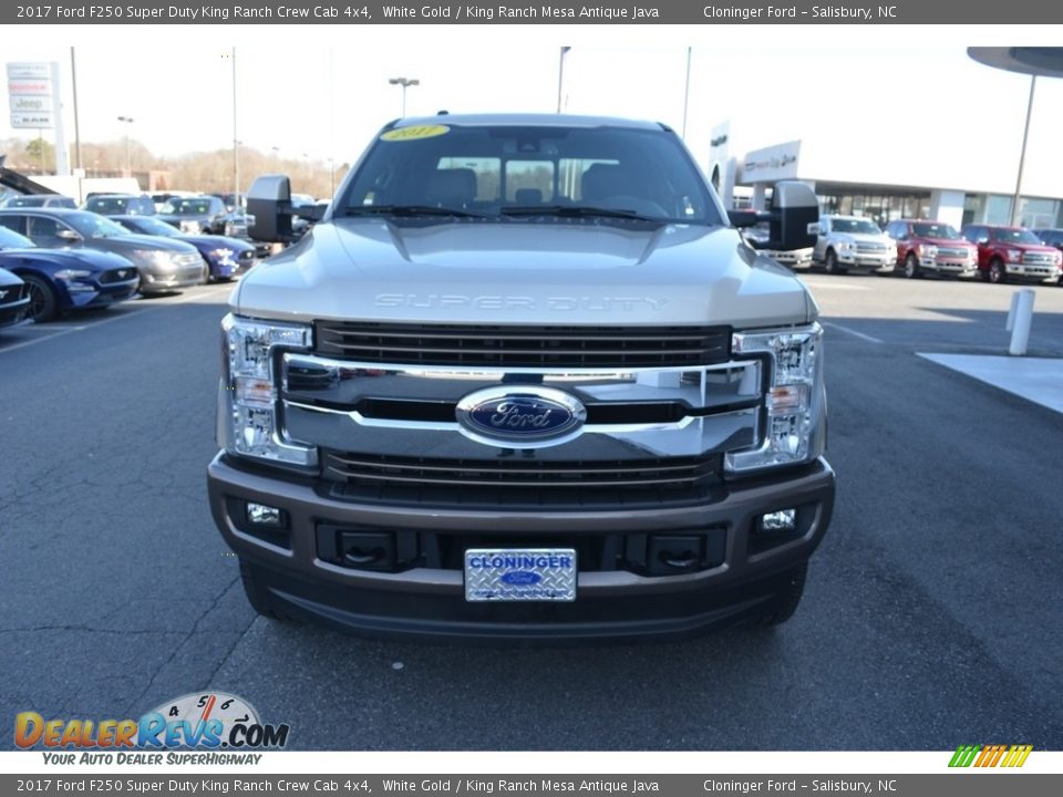 2017 Ford F250 Super Duty King Ranch Crew Cab 4x4 White Gold / King Ranch Mesa Antique Java Photo #34