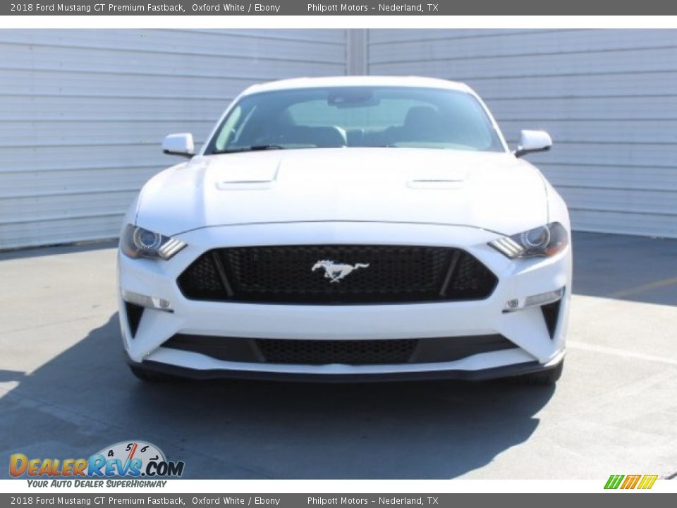 2018 Ford Mustang GT Premium Fastback Oxford White / Ebony Photo #2