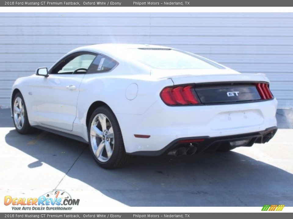 2018 Ford Mustang GT Premium Fastback Oxford White / Ebony Photo #6