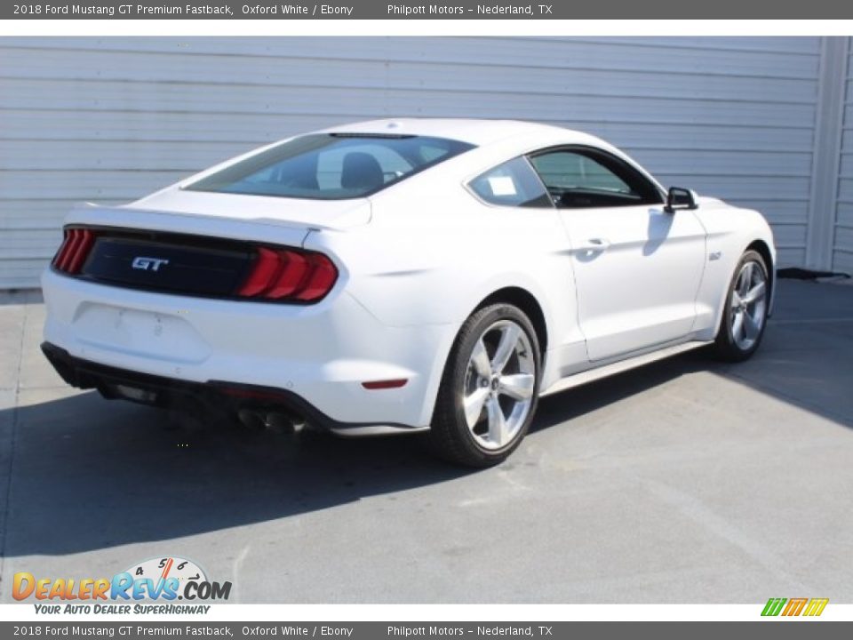 2018 Ford Mustang GT Premium Fastback Oxford White / Ebony Photo #8