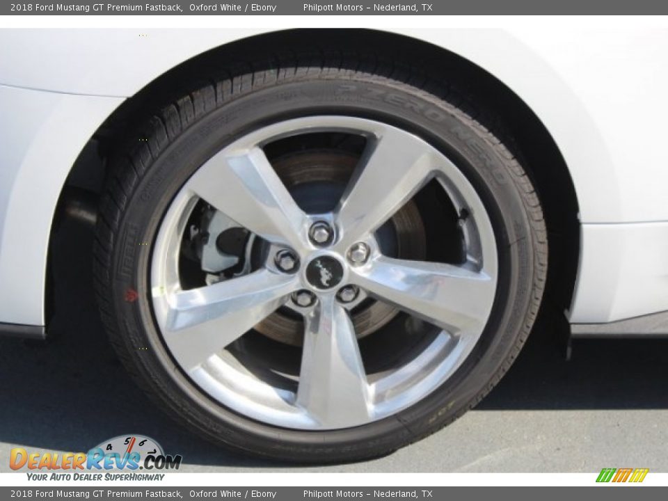 2018 Ford Mustang GT Premium Fastback Oxford White / Ebony Photo #9