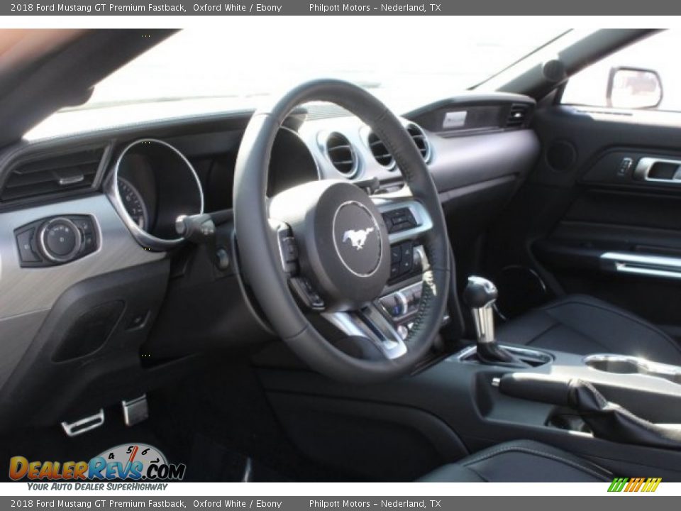 2018 Ford Mustang GT Premium Fastback Oxford White / Ebony Photo #12