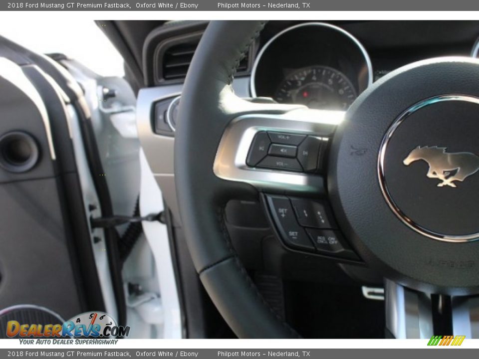 2018 Ford Mustang GT Premium Fastback Oxford White / Ebony Photo #20