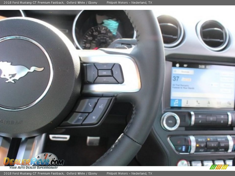 2018 Ford Mustang GT Premium Fastback Oxford White / Ebony Photo #21