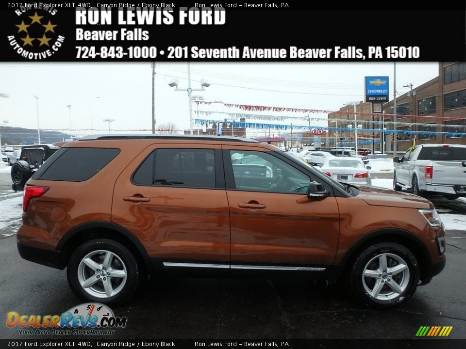 2017 Ford Explorer XLT 4WD Canyon Ridge / Ebony Black Photo #1
