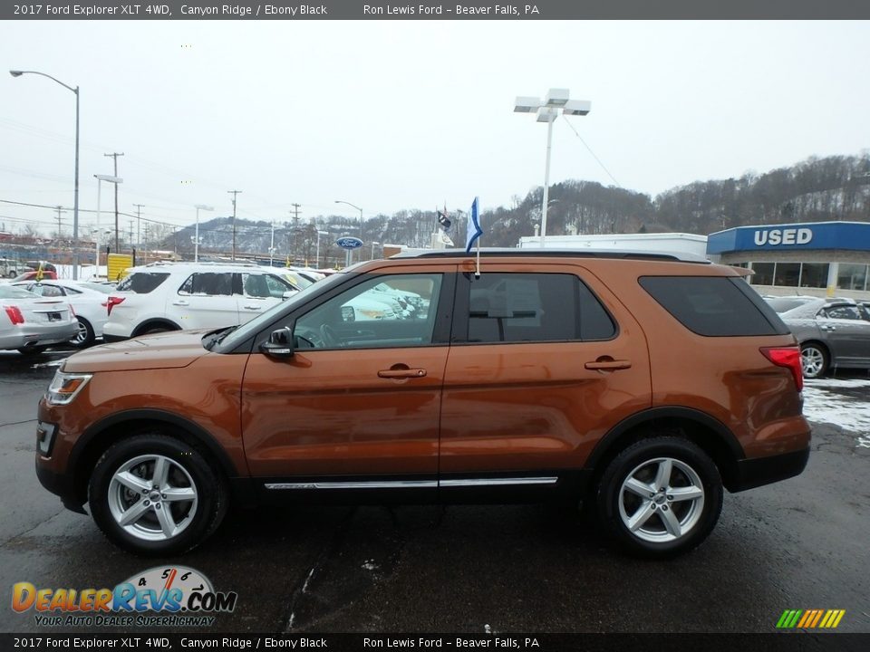 2017 Ford Explorer XLT 4WD Canyon Ridge / Ebony Black Photo #7