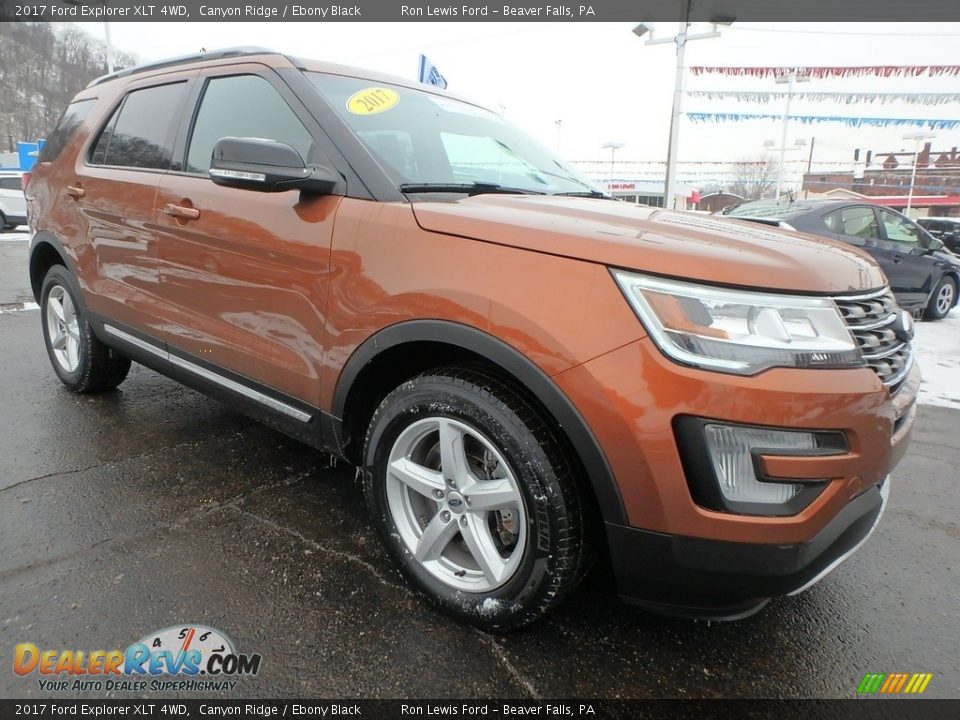 2017 Ford Explorer XLT 4WD Canyon Ridge / Ebony Black Photo #10