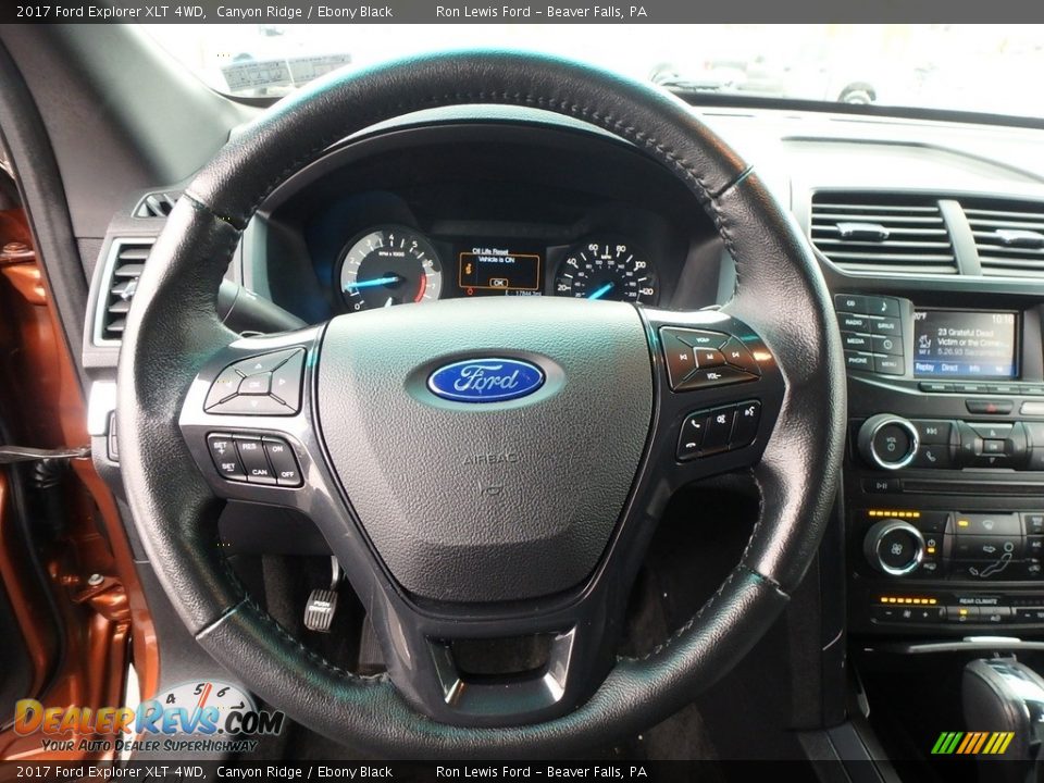 2017 Ford Explorer XLT 4WD Canyon Ridge / Ebony Black Photo #17