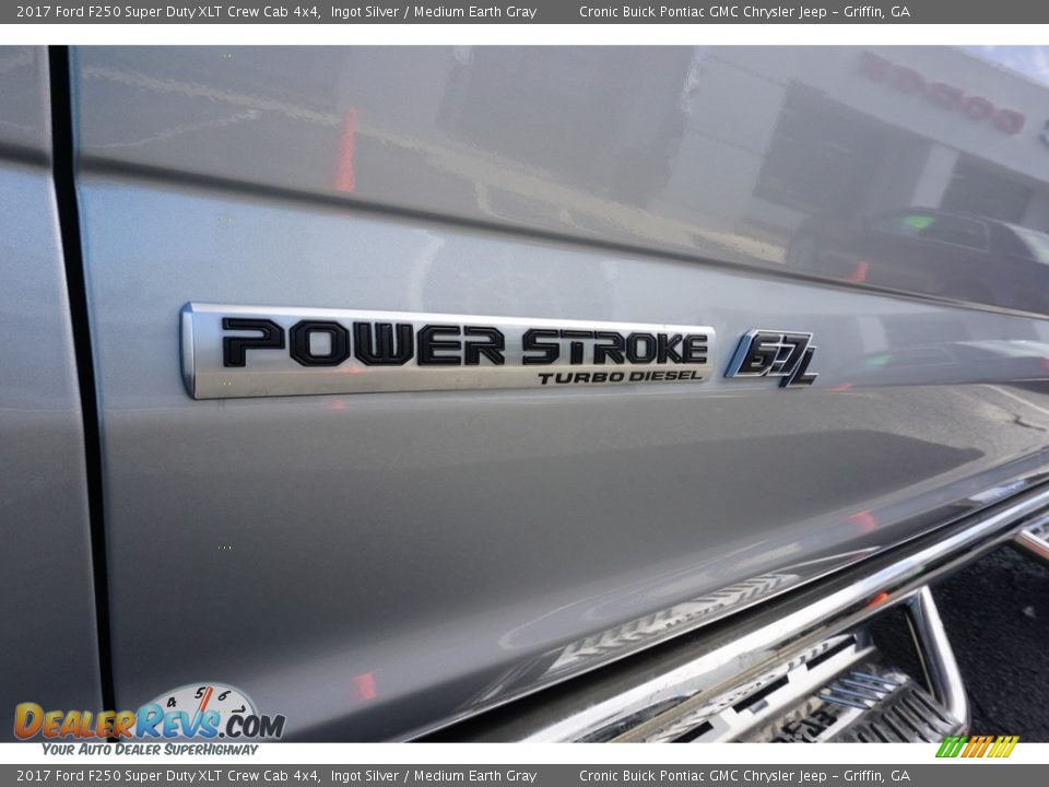 2017 Ford F250 Super Duty XLT Crew Cab 4x4 Ingot Silver / Medium Earth Gray Photo #16