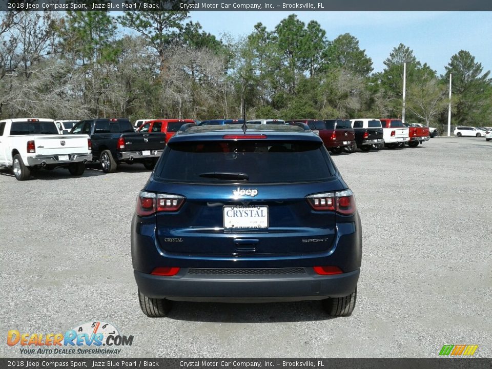 2018 Jeep Compass Sport Jazz Blue Pearl / Black Photo #4