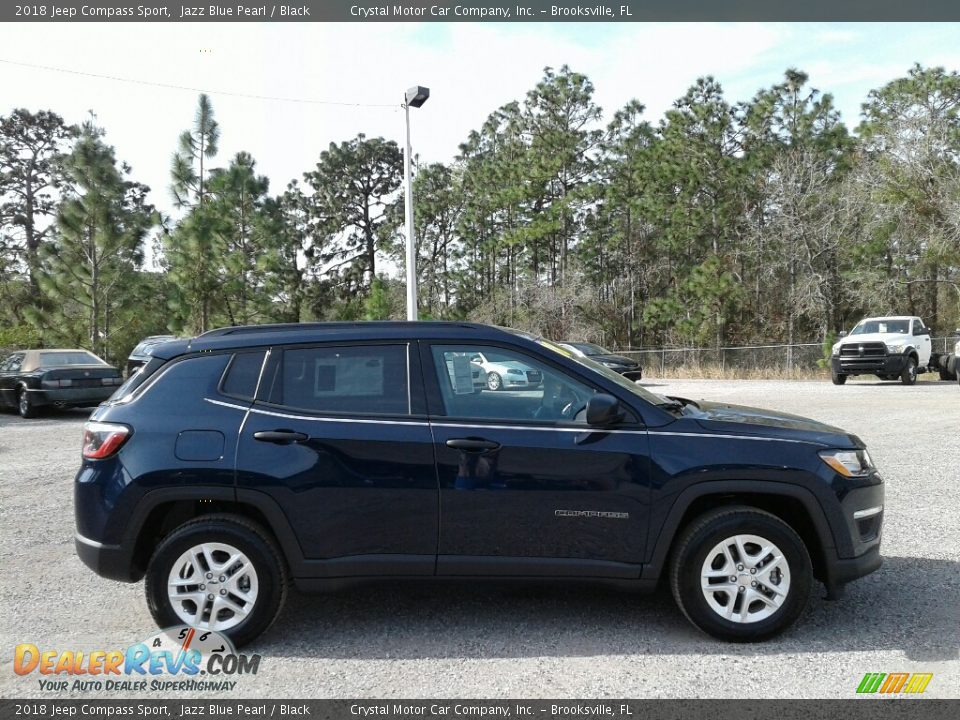 2018 Jeep Compass Sport Jazz Blue Pearl / Black Photo #6