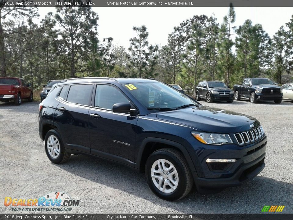 2018 Jeep Compass Sport Jazz Blue Pearl / Black Photo #7