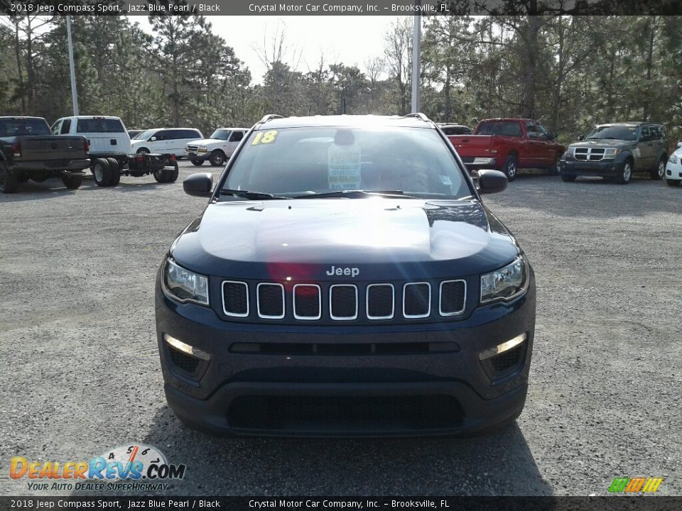 2018 Jeep Compass Sport Jazz Blue Pearl / Black Photo #8