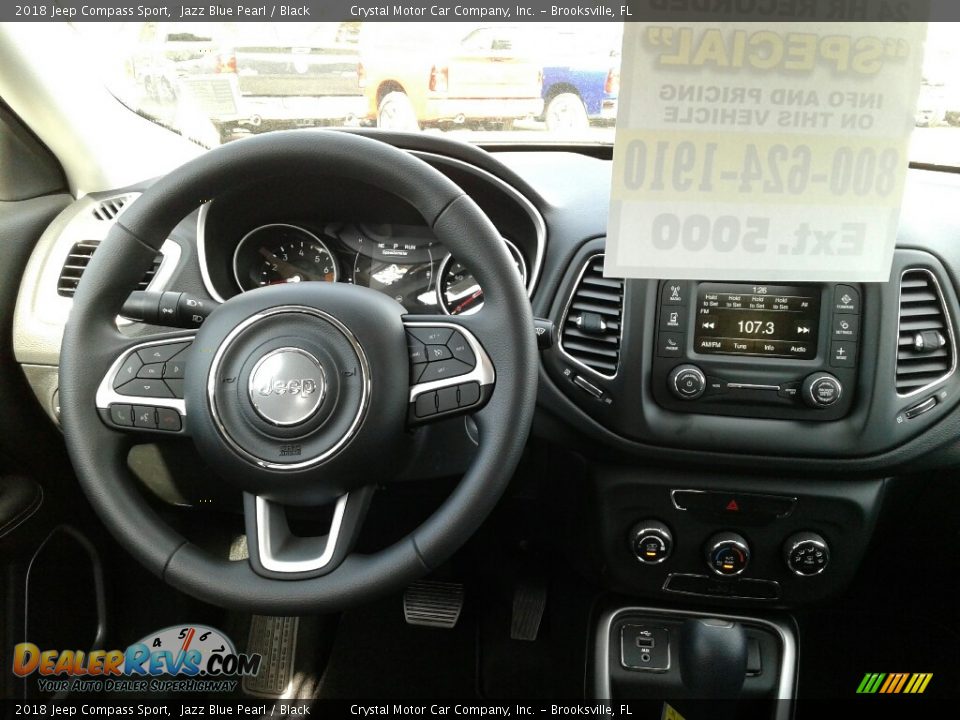2018 Jeep Compass Sport Jazz Blue Pearl / Black Photo #13