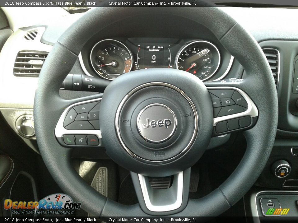 2018 Jeep Compass Sport Jazz Blue Pearl / Black Photo #14