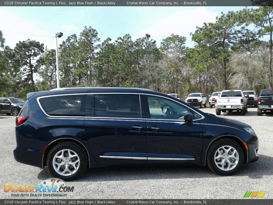 2018 Chrysler Pacifica Touring L Plus Jazz Blue Pearl / Black/Alloy Photo #6