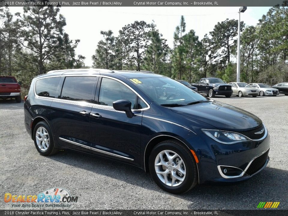 2018 Chrysler Pacifica Touring L Plus Jazz Blue Pearl / Black/Alloy Photo #7
