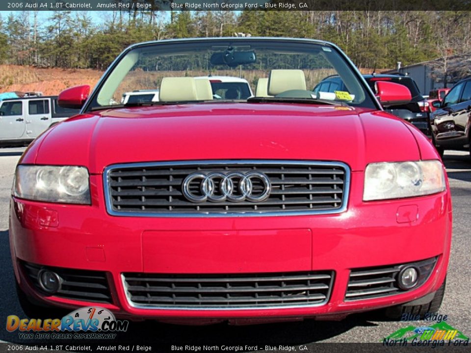 2006 Audi A4 1.8T Cabriolet Amulet Red / Beige Photo #8