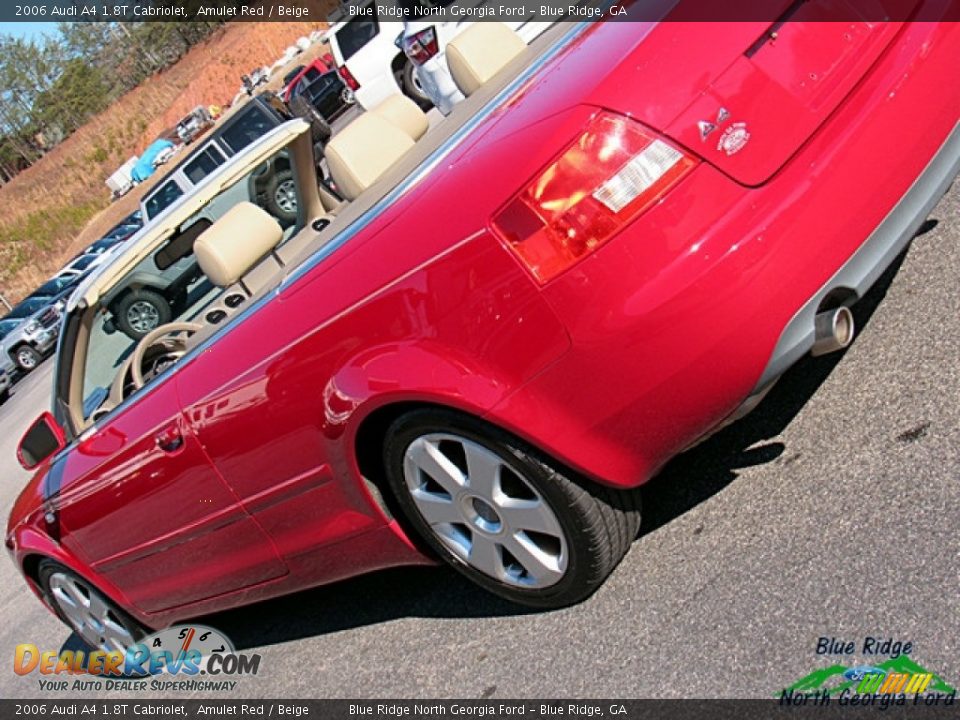 2006 Audi A4 1.8T Cabriolet Amulet Red / Beige Photo #30