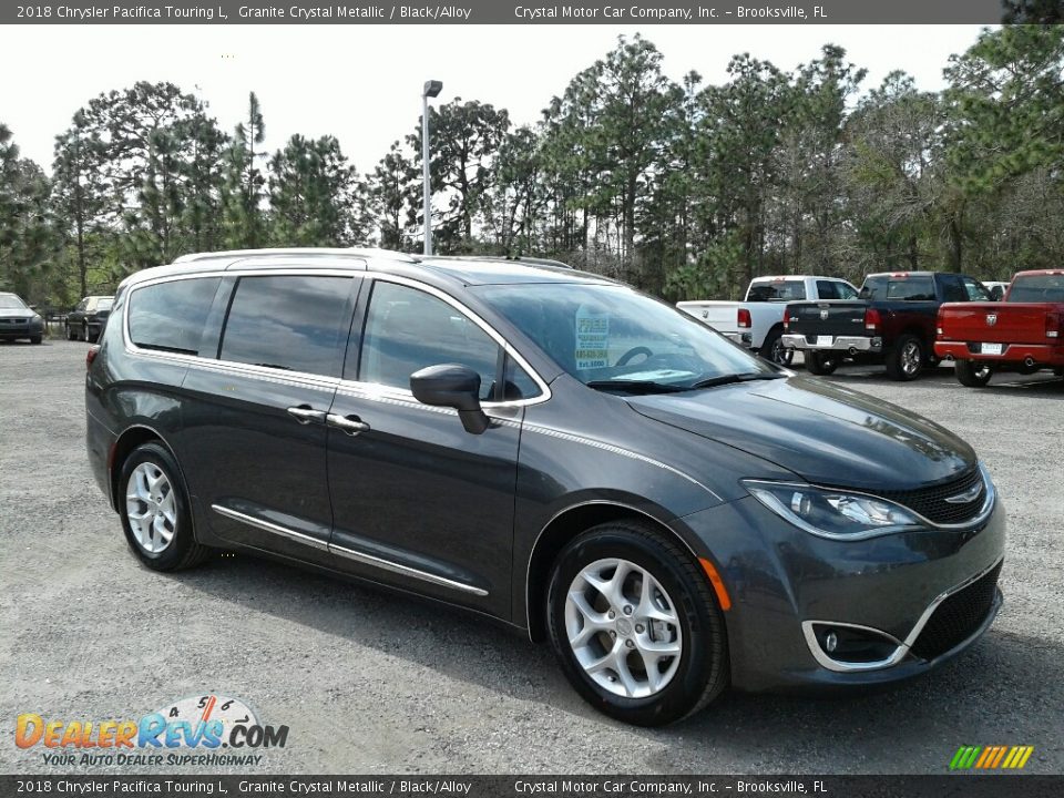2018 Chrysler Pacifica Touring L Granite Crystal Metallic / Black/Alloy Photo #7