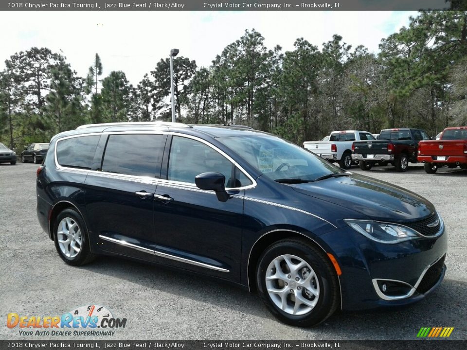 2018 Chrysler Pacifica Touring L Jazz Blue Pearl / Black/Alloy Photo #7