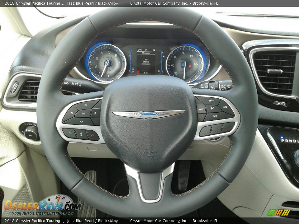 2018 Chrysler Pacifica Touring L Jazz Blue Pearl / Black/Alloy Photo #14