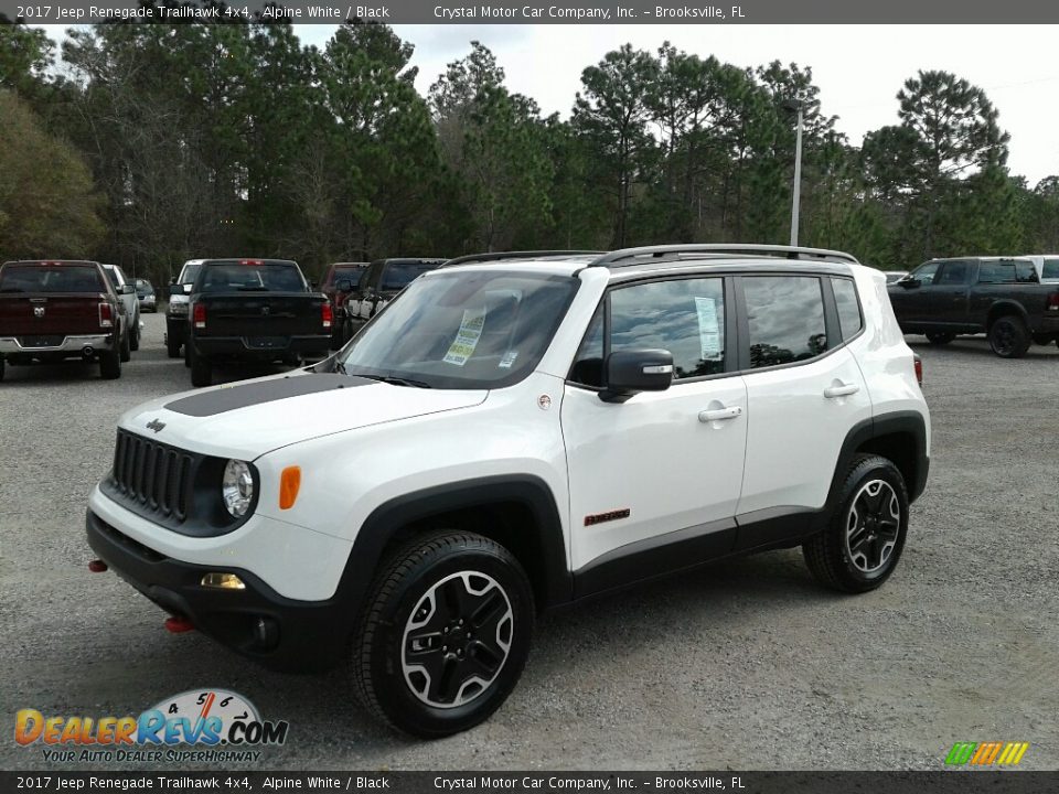 2017 Jeep Renegade Trailhawk 4x4 Alpine White / Black Photo #1
